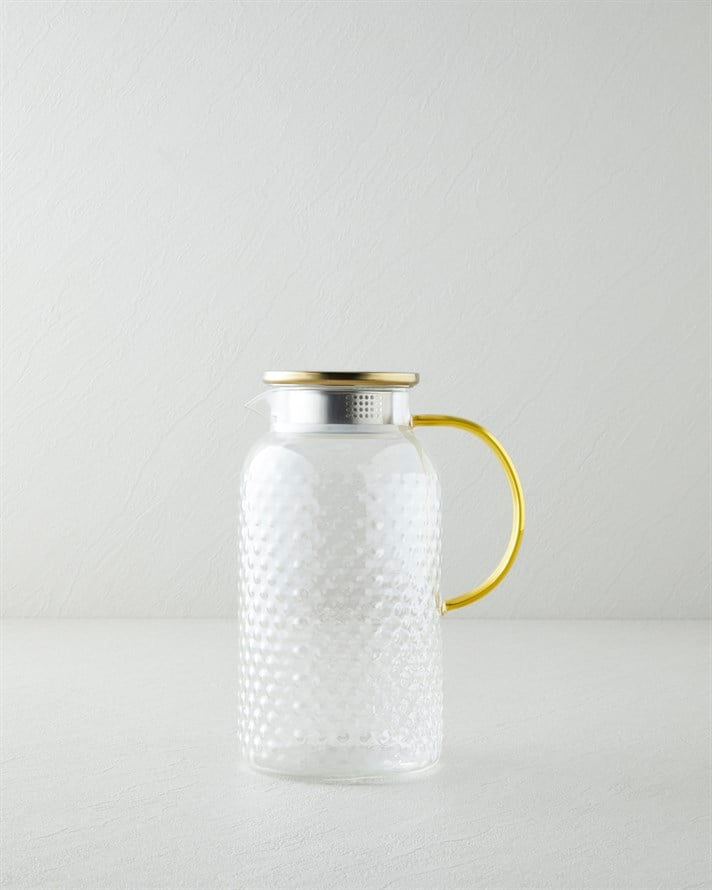 Glinza Borosilikat Sürahi 1800 ml Gold