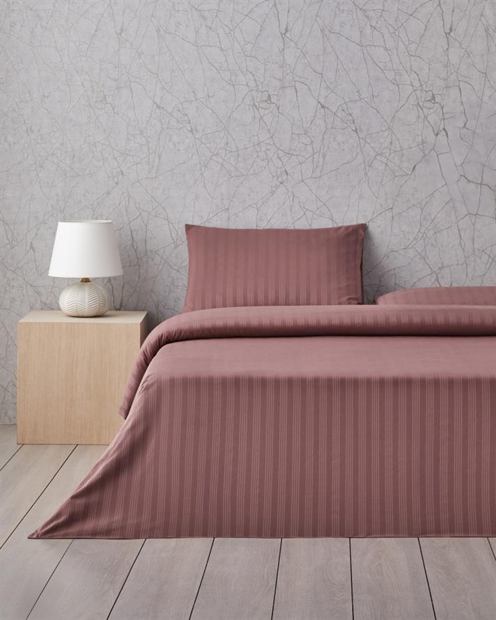 Glossy Kolay Ütülenir Perkal Çift Kişilik Nevresim Takımı 200x220 cm Sisli Mürdüm