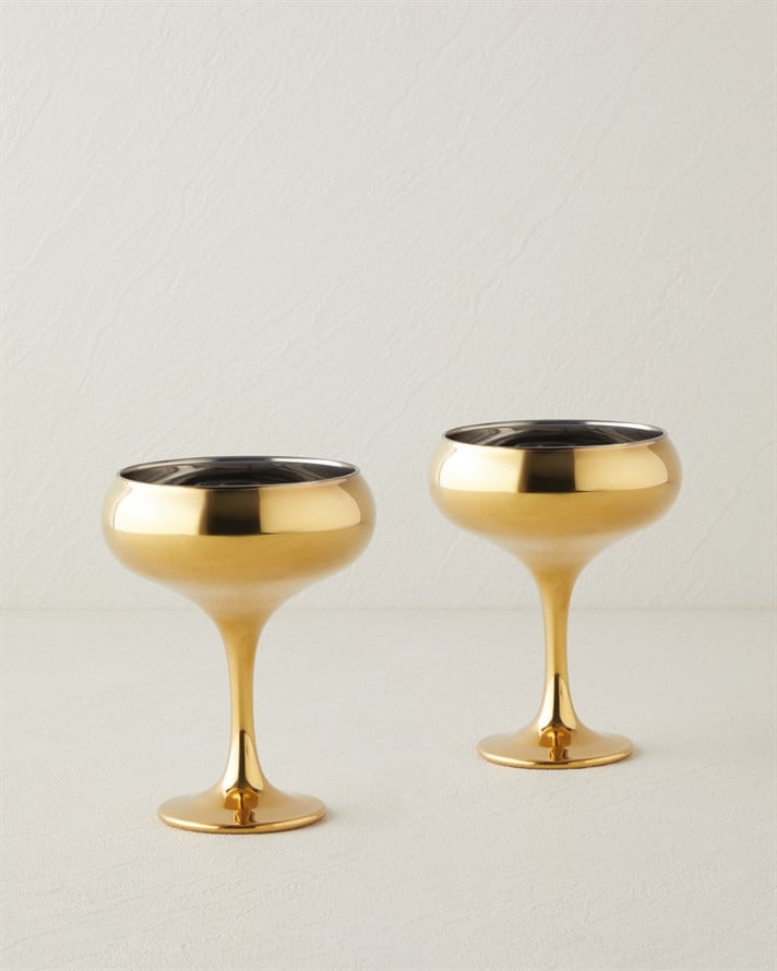 Glossy Luxe Cam 2li Cup 270 ml Gold