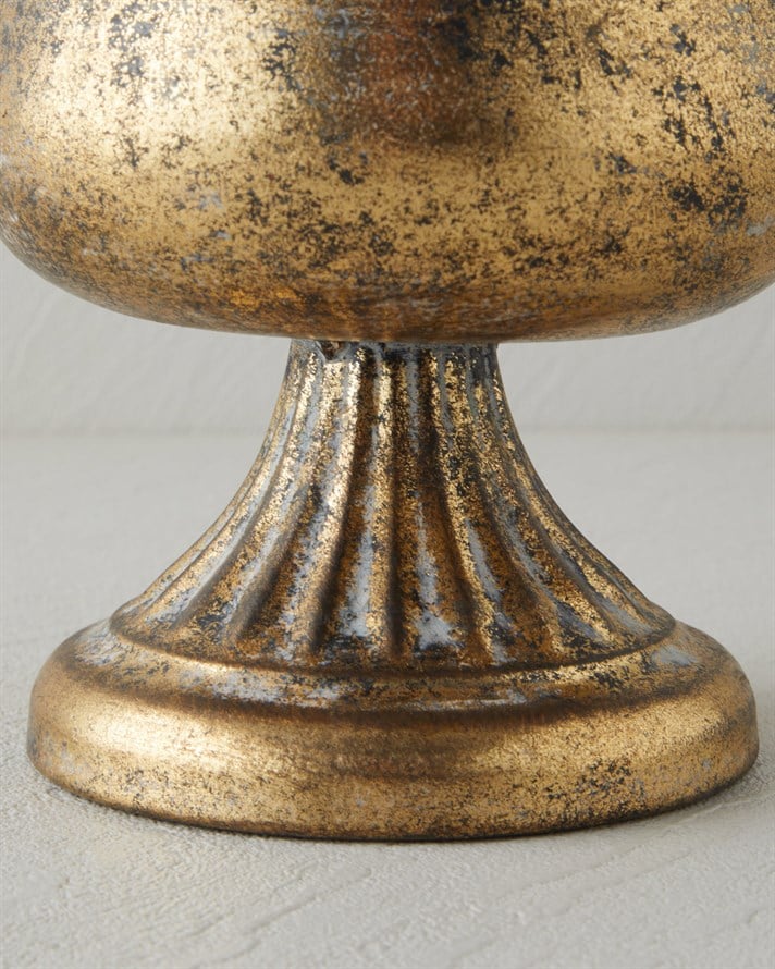 Glossy Metal Vazo 15 cm Gold