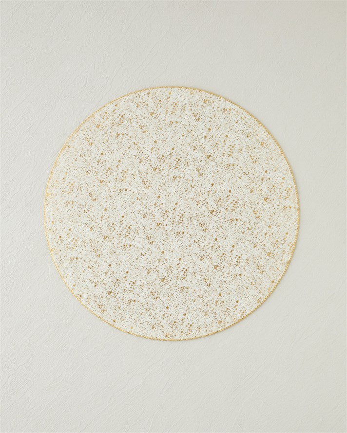 Gold Elegance Polyester 2li Amerikan Servis 38 cm Gold Bej