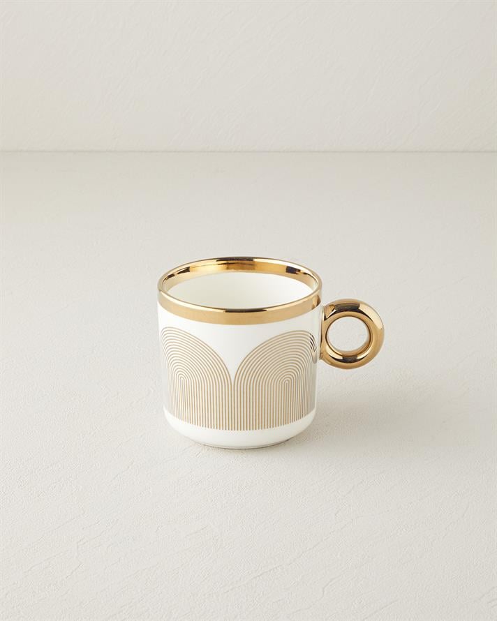 Gold Helix New Bone China Kupa 380 ml Gold