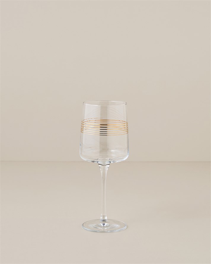 Goldia Cam 2li Kadeh 430 ml Gold