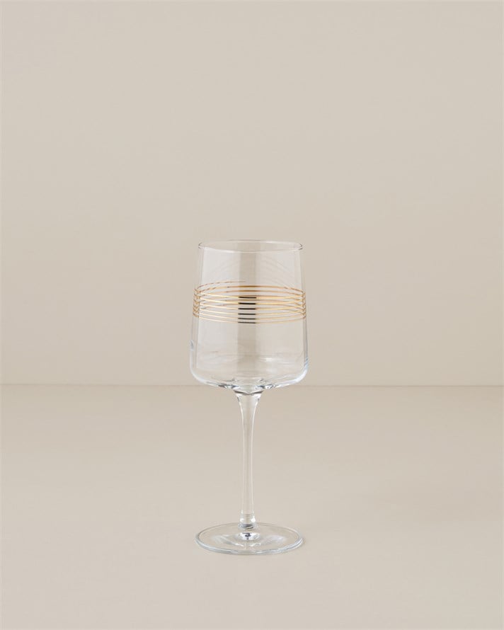 Goldia Cam 2li Kadeh 430 ml Gold