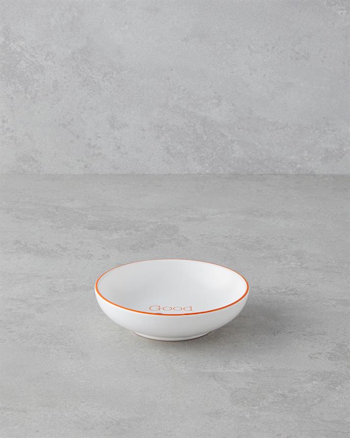 Good Day Seramik Çerezlik 13 cm Turuncu-Siyah