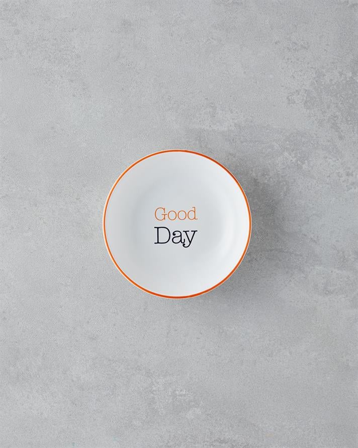 Good Day Seramik Çerezlik 13 cm Turuncu-Siyah