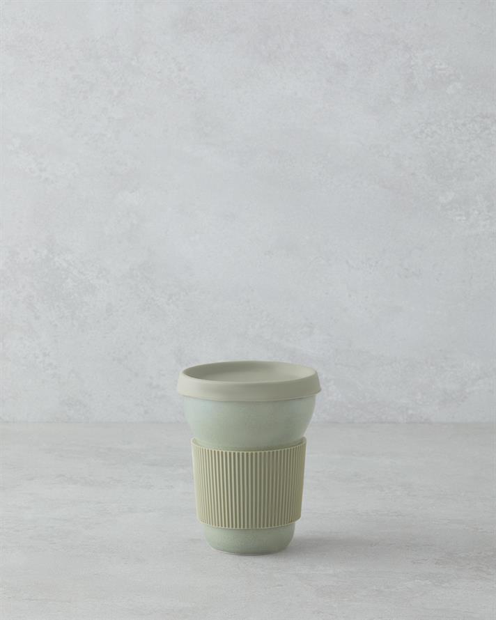 Good Mood Chic Porselen Travel Mug 350 ml Yeşil