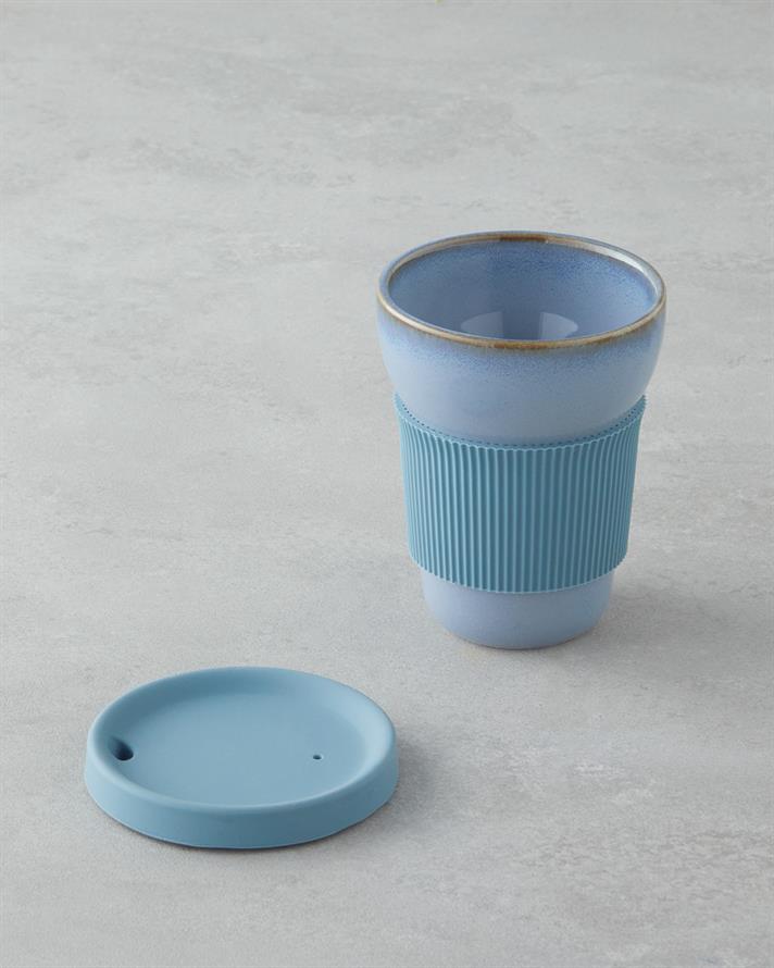 Good Mood Chic Porselen Travel Mug 350 ml Mavi