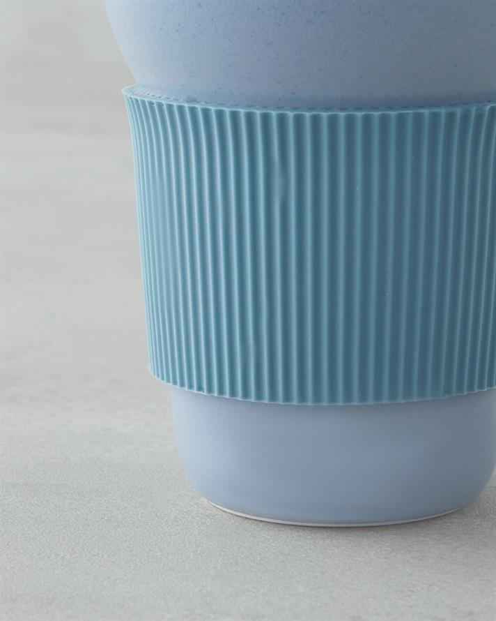 Good Mood Chic Porselen Travel Mug 350 ml Mavi