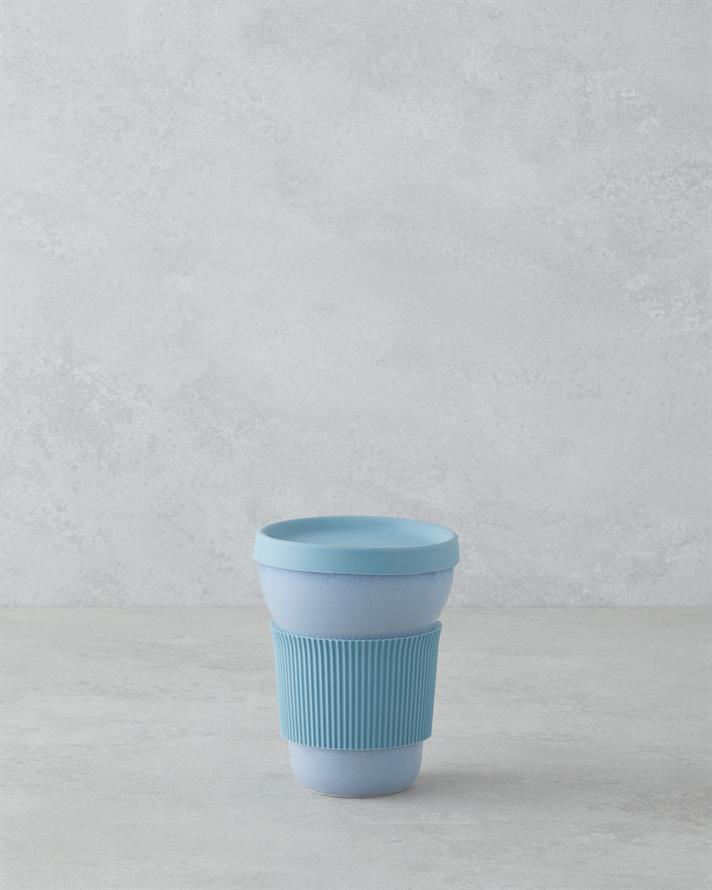 Good Mood Chic Porselen Travel Mug 350 ml Mavi