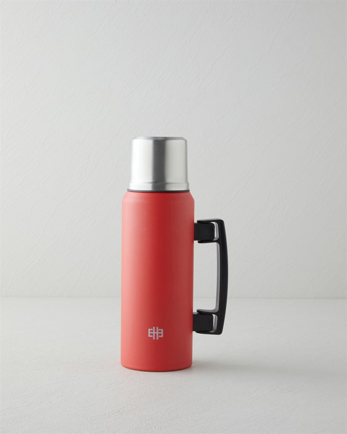 Good Mood HeatLock Çelik Bardaklı Termos Kırmızı