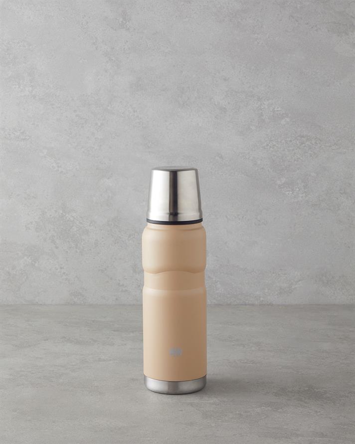 Good Mood HeatLock Çelik Bardaklı Termos 500 ml Sütlü Kahve