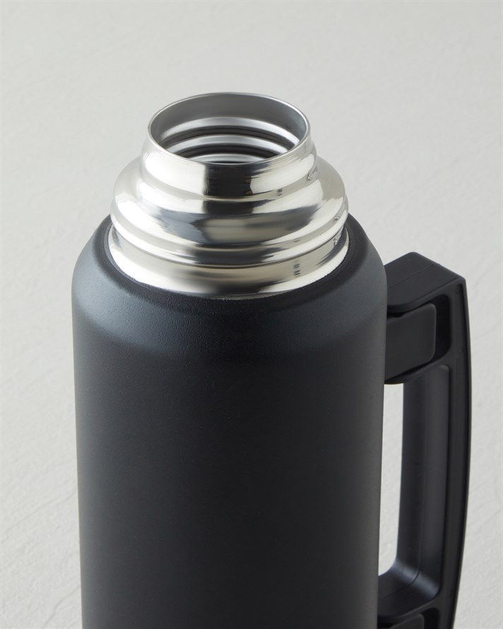 Good Mood HeatLock Çelik Bardaklı Termos 1 Litre Siyah