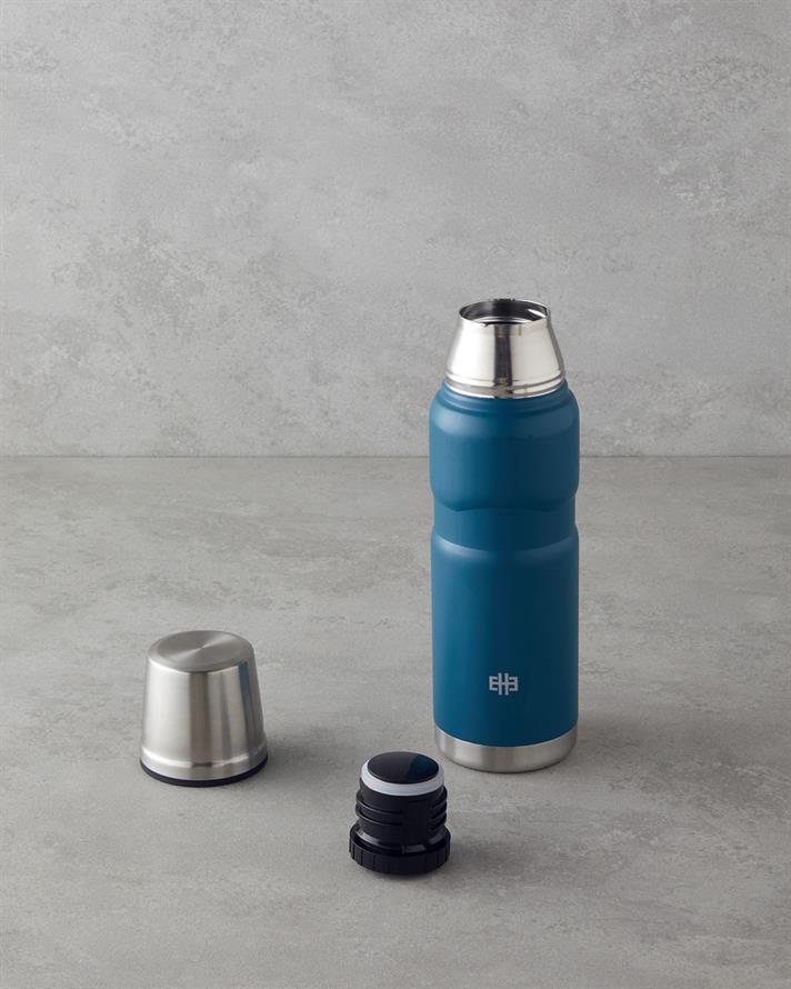 Good Mood HeatLock Çelik Bardaklı Termos 500 ml Petrol Mavisi