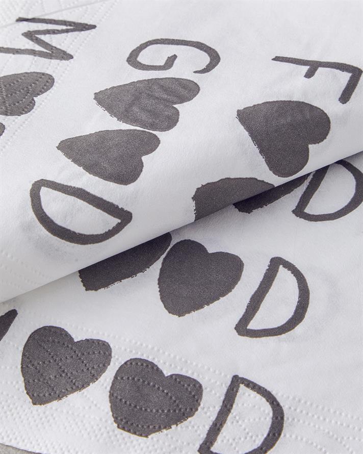 Good Mood 20li Kağıt Peçete Siyah - Beyaz