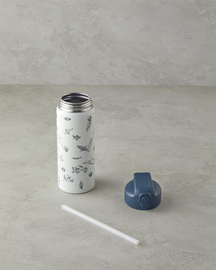 Good Mood Kids Sea Çelik Termos Bardak 600 ml Gri