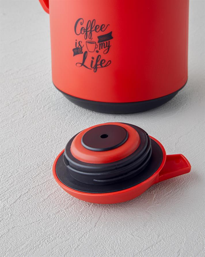 Good Mood Leora PP – Cam Termos 1L Kırmızı