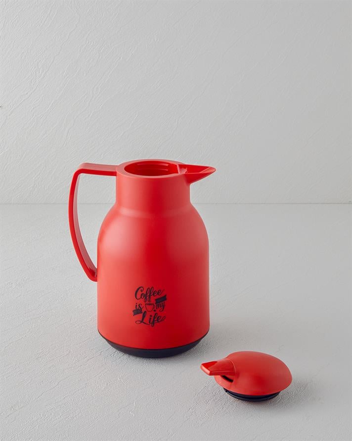 Good Mood Leora PP – Cam Termos 1L Kırmızı