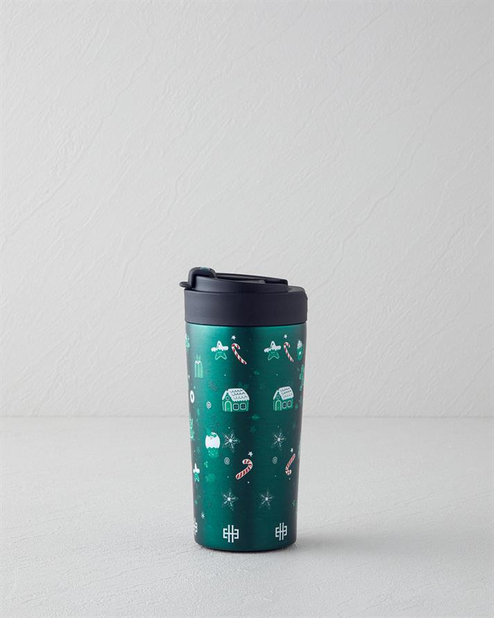 Good Mood New Year Çelik Travel Mug 380 ml Yeşil