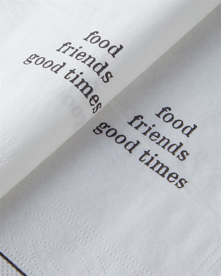 Good Times 20li Kağıt Peçete 33x33 cm Siyah - Beyaz