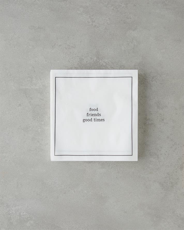 Good Times 20li Kağıt Peçete 33x33 cm Siyah - Beyaz