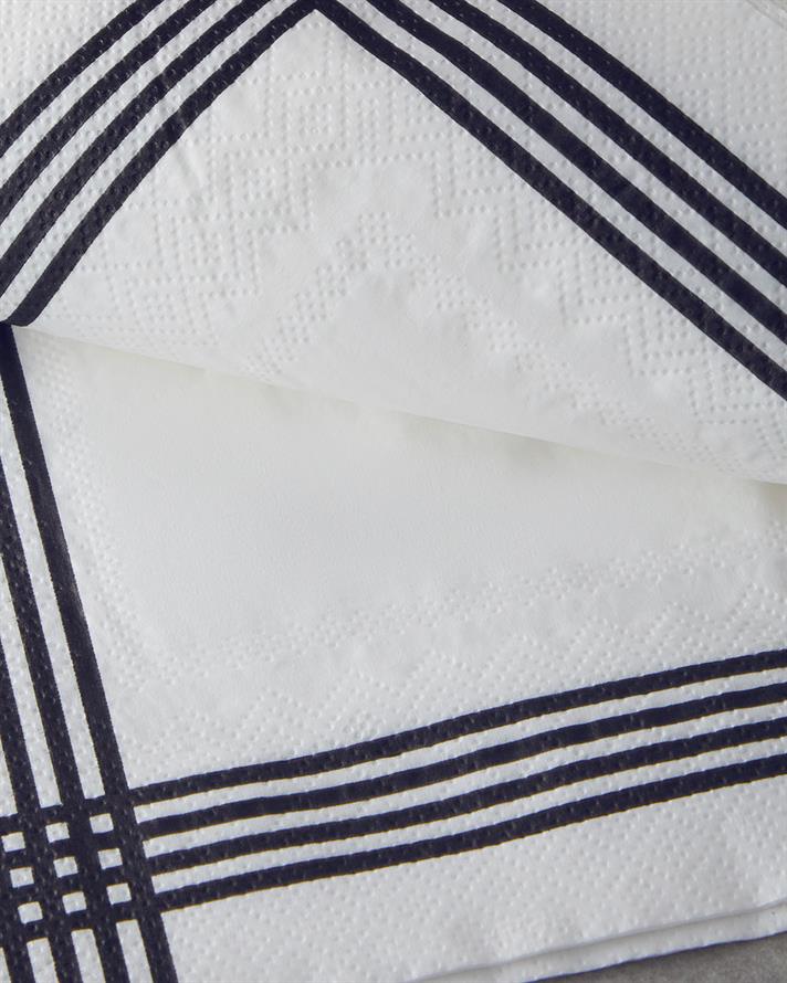 Grace 20li Kağıt Peçete 33x33 cm Siyah - Beyaz