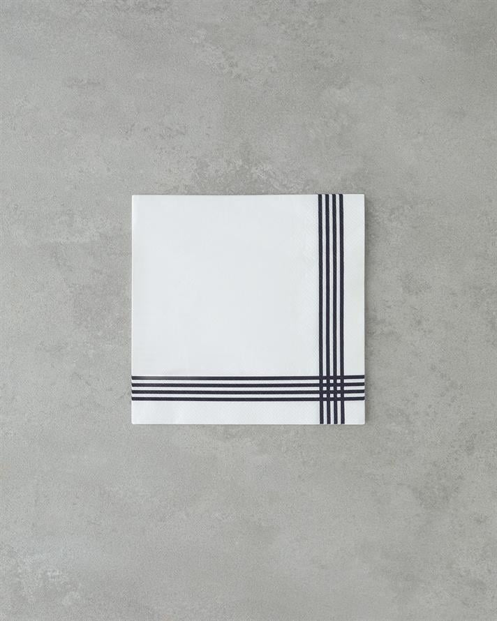 Grace 20li Kağıt Peçete 33x33 cm Siyah - Beyaz