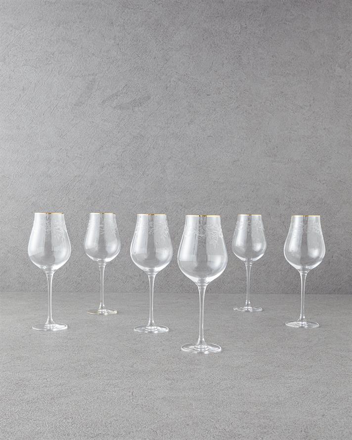 Gracy Kristalin 6lı Bardak Gold