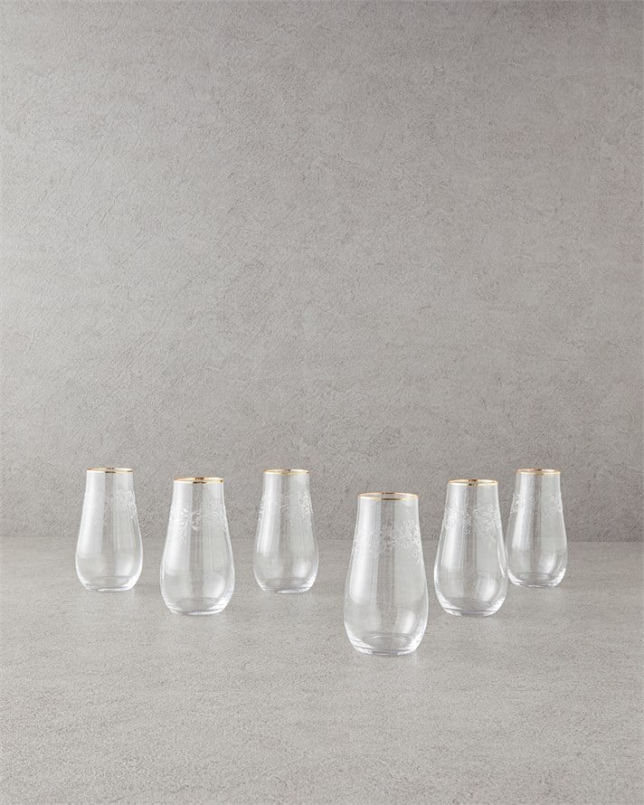 Gracy Kristalin 6lı Bardak 450 ml Gold