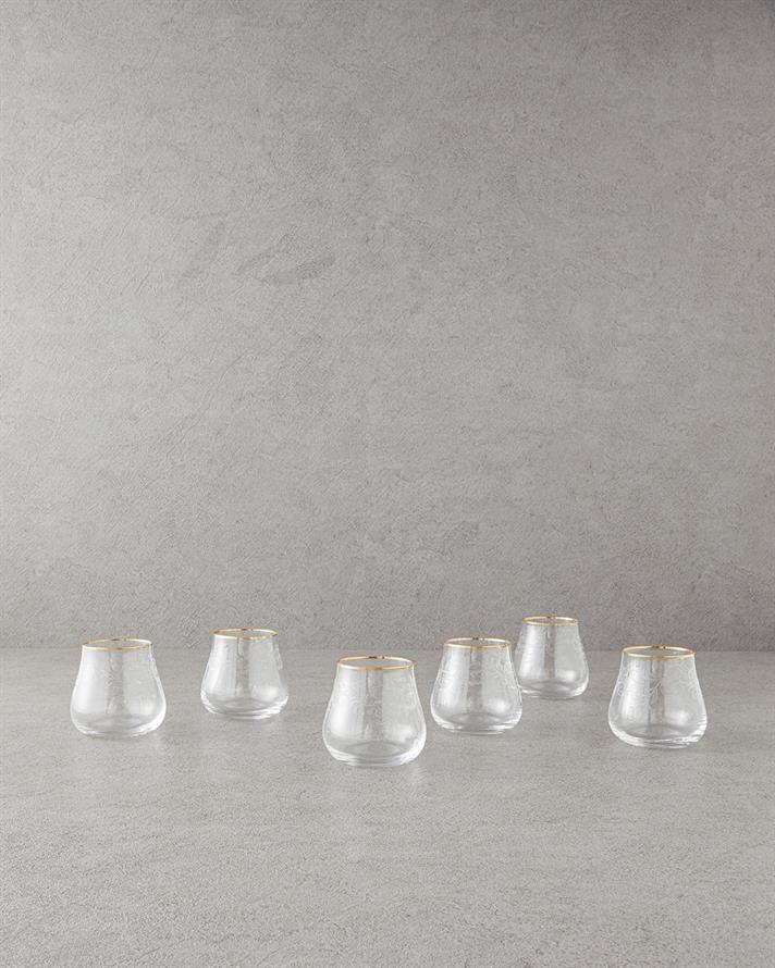 Gracy Kristalin 6lı Bardak Gold