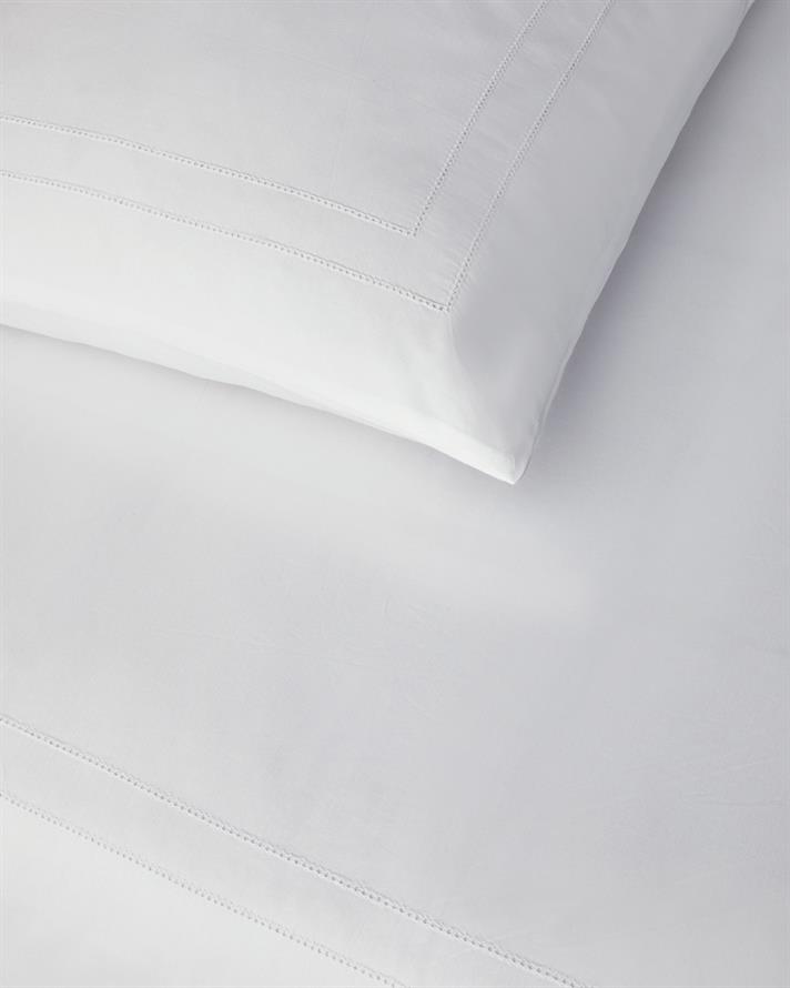 Grandiose Ajurlu Perkal Çift Kişilik Nevresim Takımı 200x220 cm Beyaz