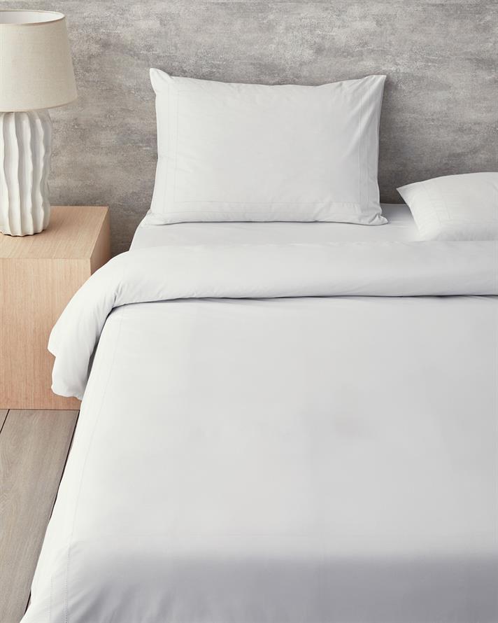 Grandiose Ajurlu Perkal Çift Kişilik Nevresim Takımı 200x220 cm Beyaz