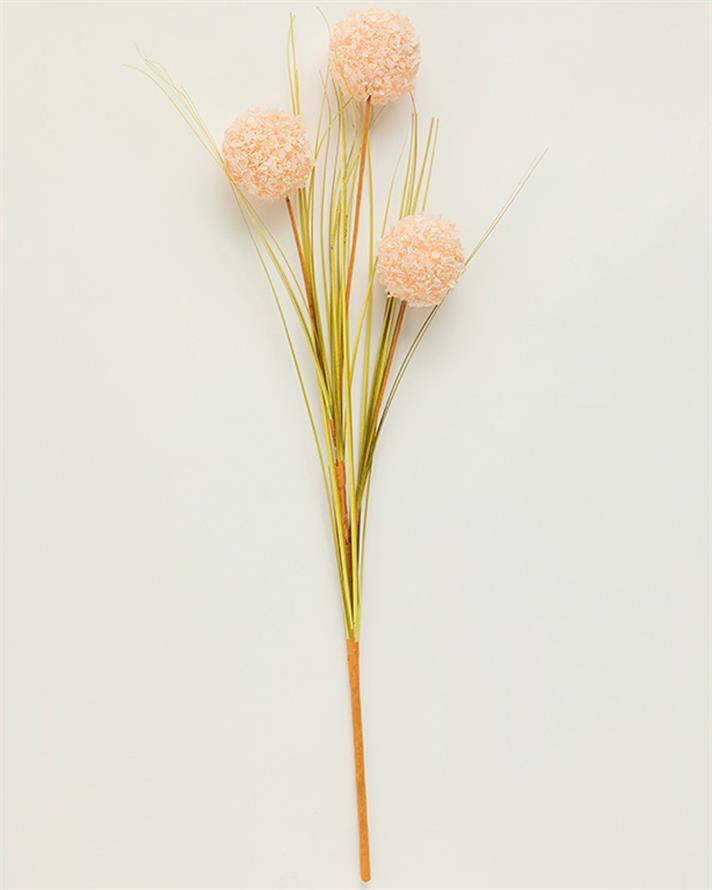 Grass Bush Tek Dal Yapay Çiçek Şampanya