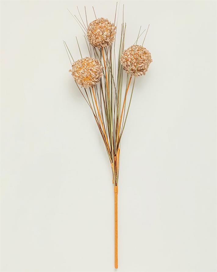 Grass Bush Tek Dal Yapay Çiçek Kahve