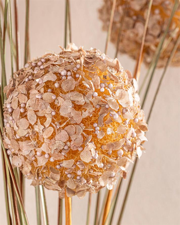 Grass Bush Tek Dal Yapay Çiçek Kahve