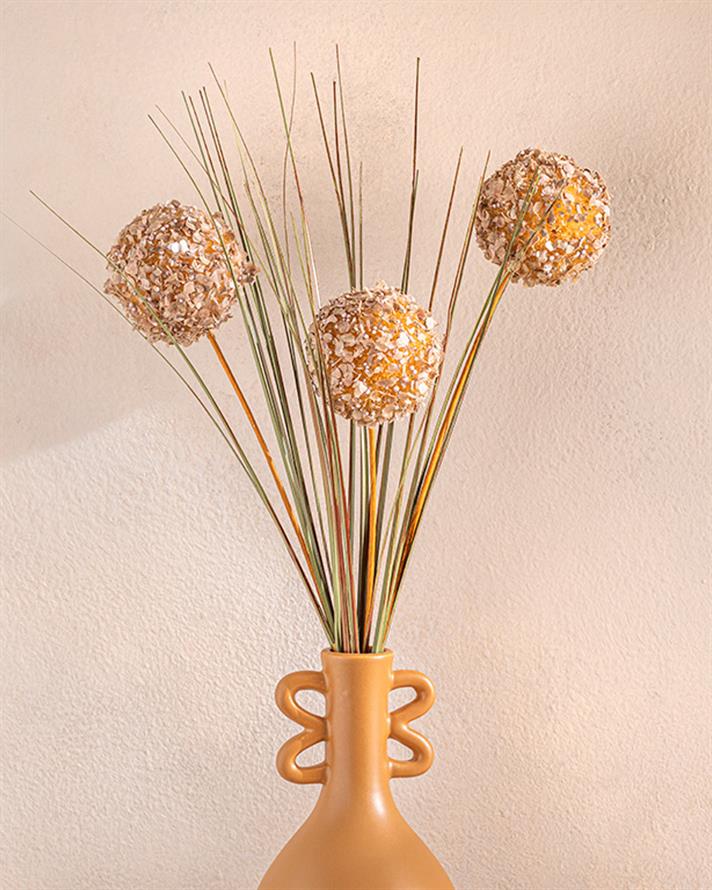 Grass Bush Tek Dal Yapay Çiçek Kahve