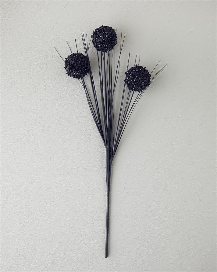 Grass Bush Tek Dal Yapay Çiçek Siyah