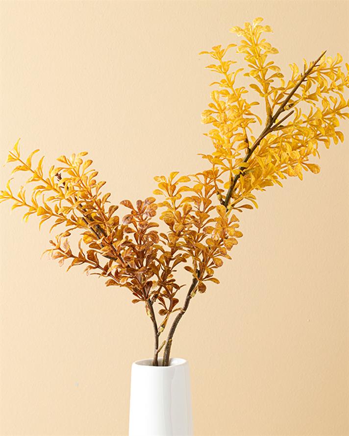 Grass Spray Tek Dal Yapay Çiçek Sarı