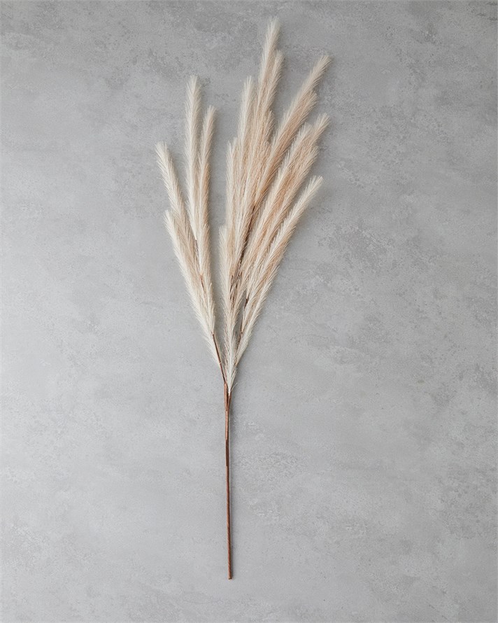 Grassy Tek Dal Yapay Çiçek 120 cm Bej