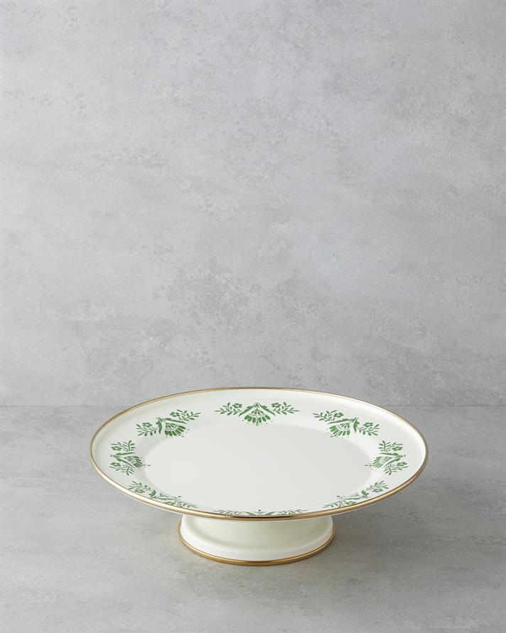 Green Dream Emaye Kek Standı 31 cm Yeşil