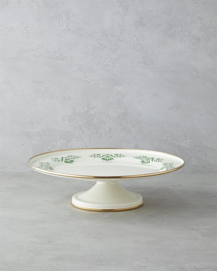 Green Dream Emaye Kek Standı 31 cm Yeşil