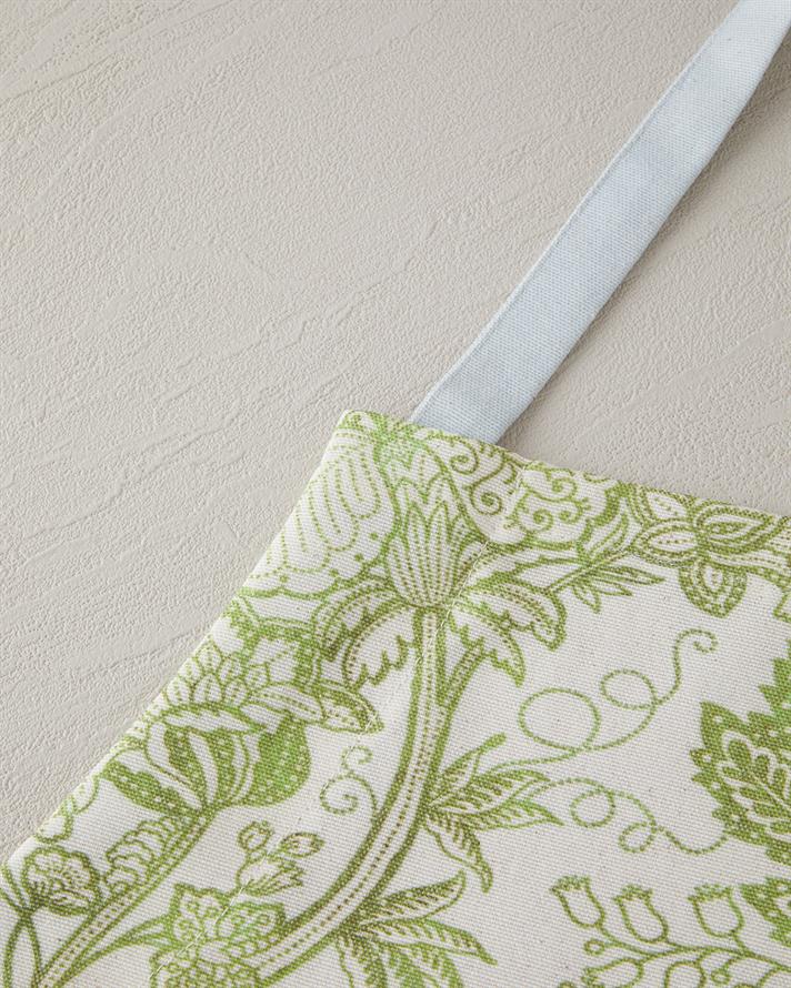 Greenery Pamuk Polyester Mutfak Önlüğü 65x75 cm Beyaz - Yeşil