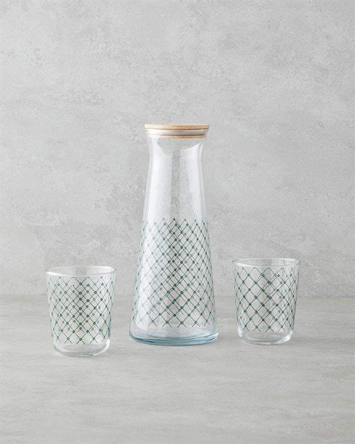 Greentide Cam 3 Parça Su Takımı 1150 ml + 315 ml Yeşil