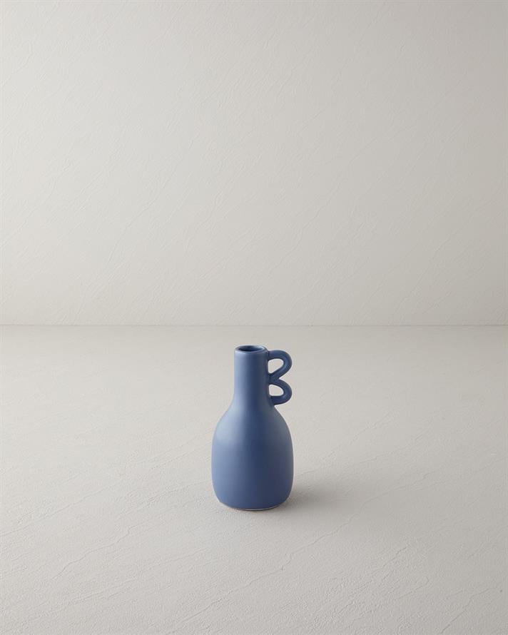 Grena Vazo 9x9x17 cm Mavi