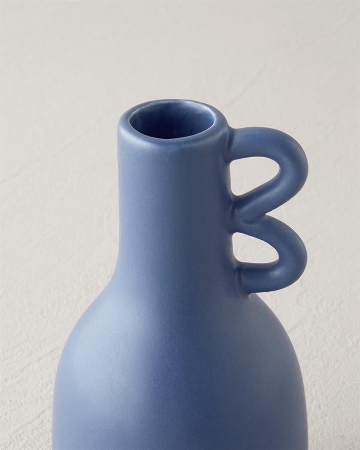 Grena Vazo 9x9x17 cm Mavi