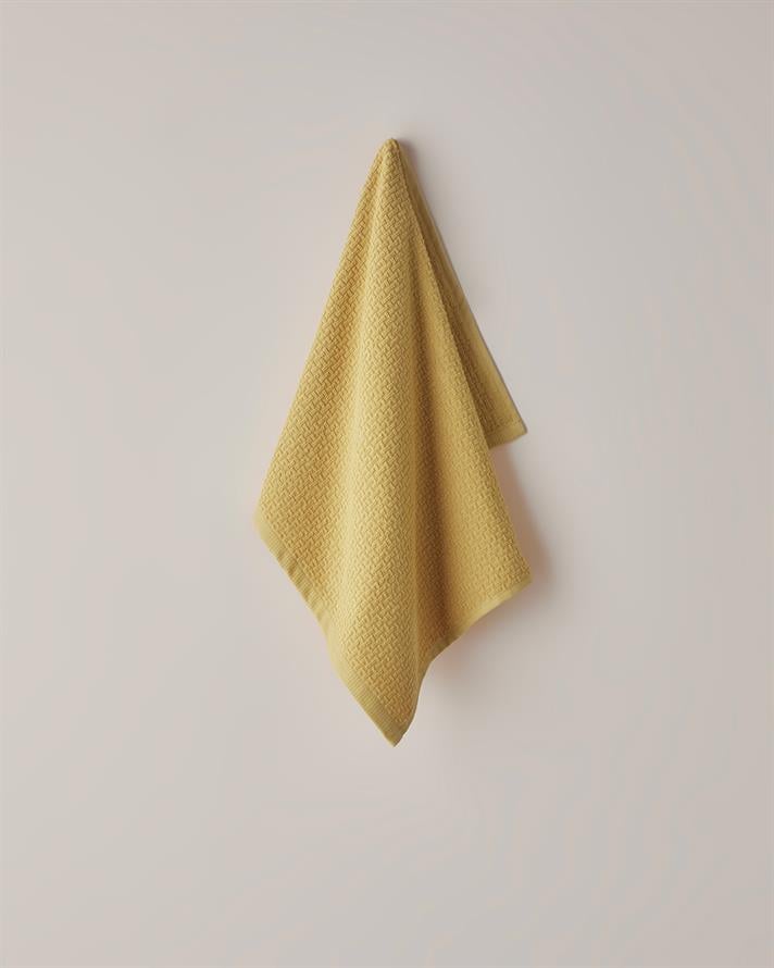 Grid Pamuk Yüz Havlusu 50x70 cm Hardal