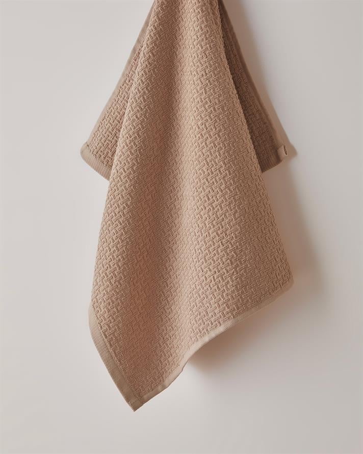 Grid Pamuk Yüz Havlusu 50x70 cm Somon