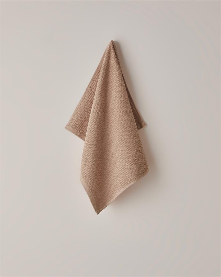 Grid Pamuk Yüz Havlusu 50x70 cm Somon