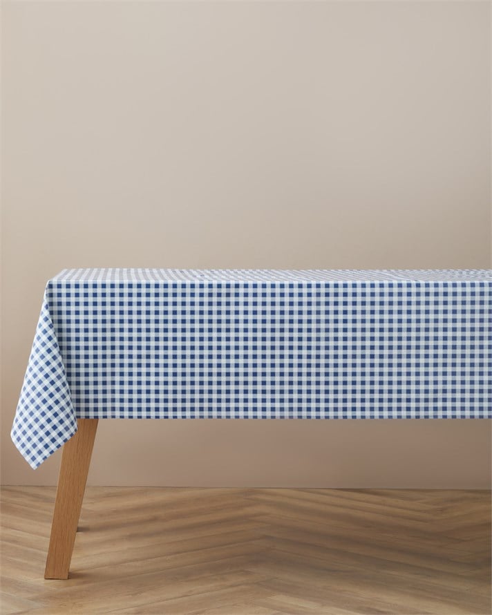 Gridlane Pvc Masa Örtüsü 140x200 cm Mavi