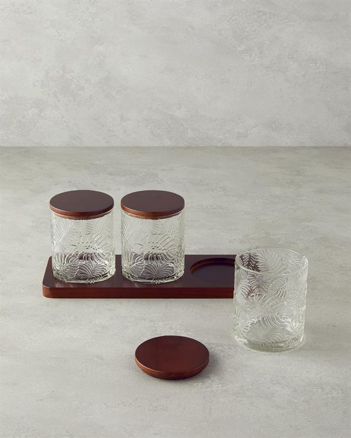 Gronda Soda Cam 3lü Baharatlık 400 ml Kahve